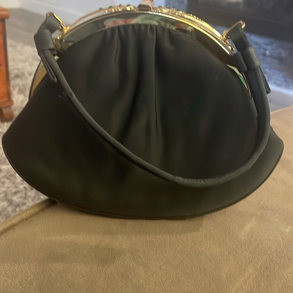 Vintage Black and Gold Clutch Bag - Picture 3 of 8